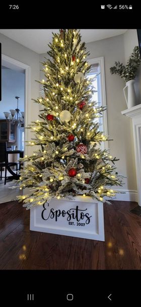 Christmas Tree Box with 3D lettering