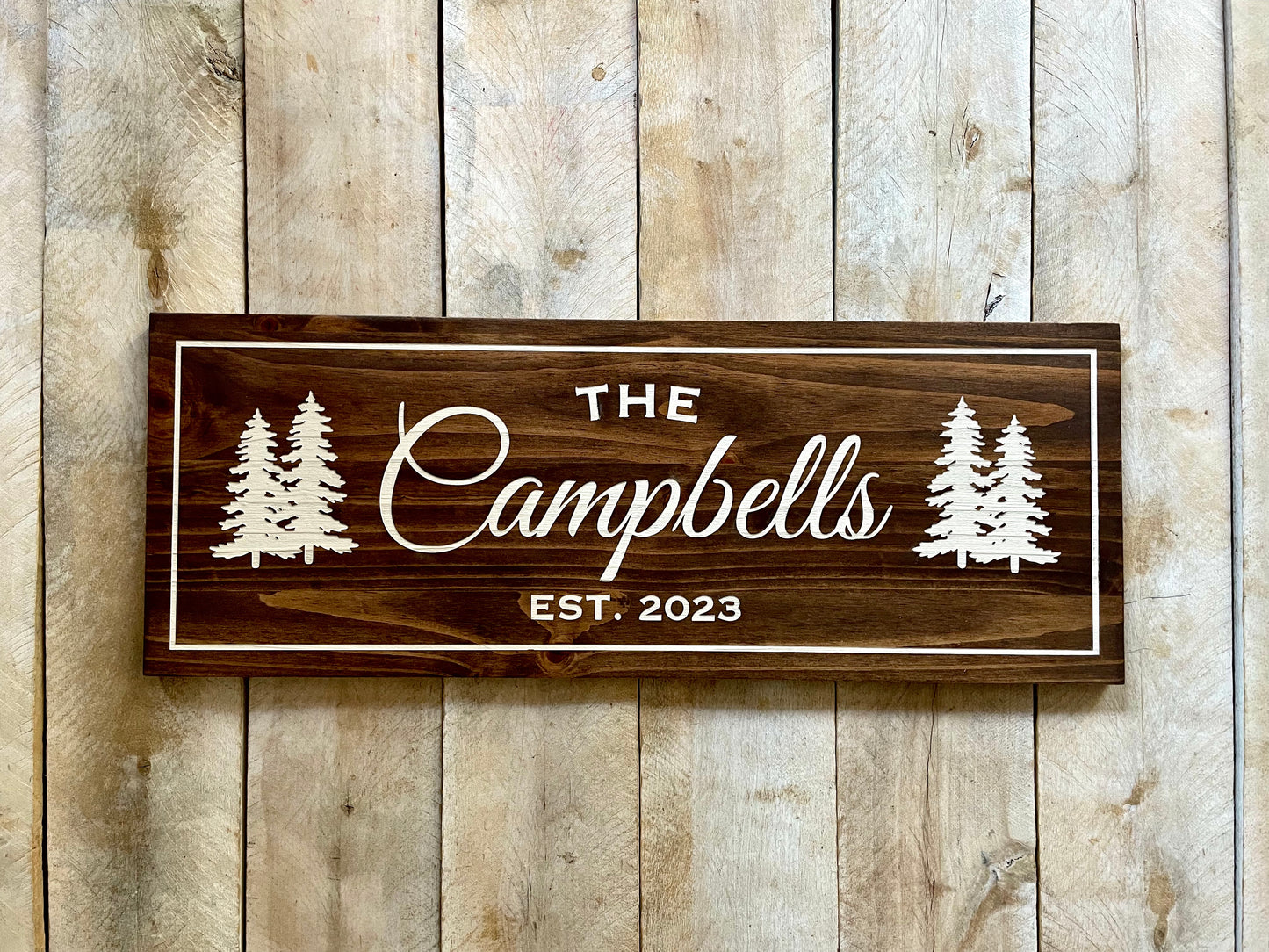 Personalized Engraved Cottage Sign