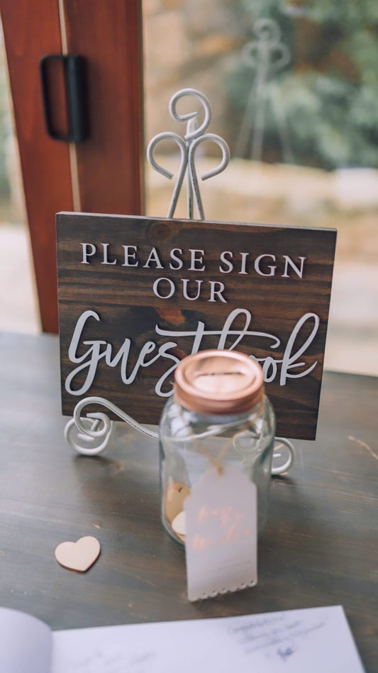 Wedding signage 3D style
