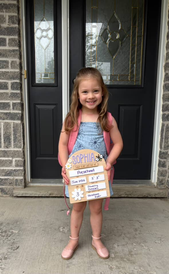 Flower and Bee Theme First Day/ Last Day dry erase boards