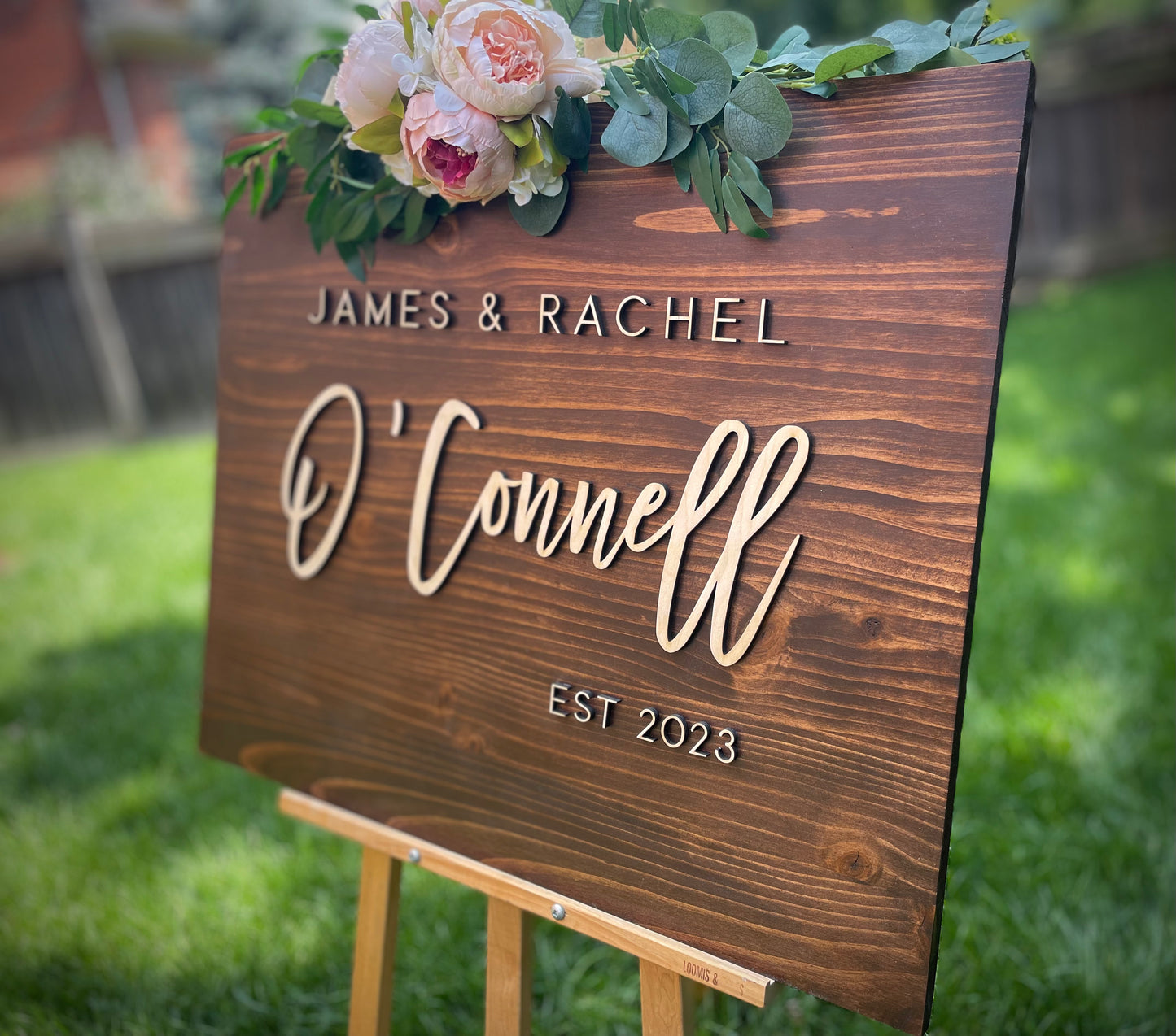 Wooden Wedding Sign