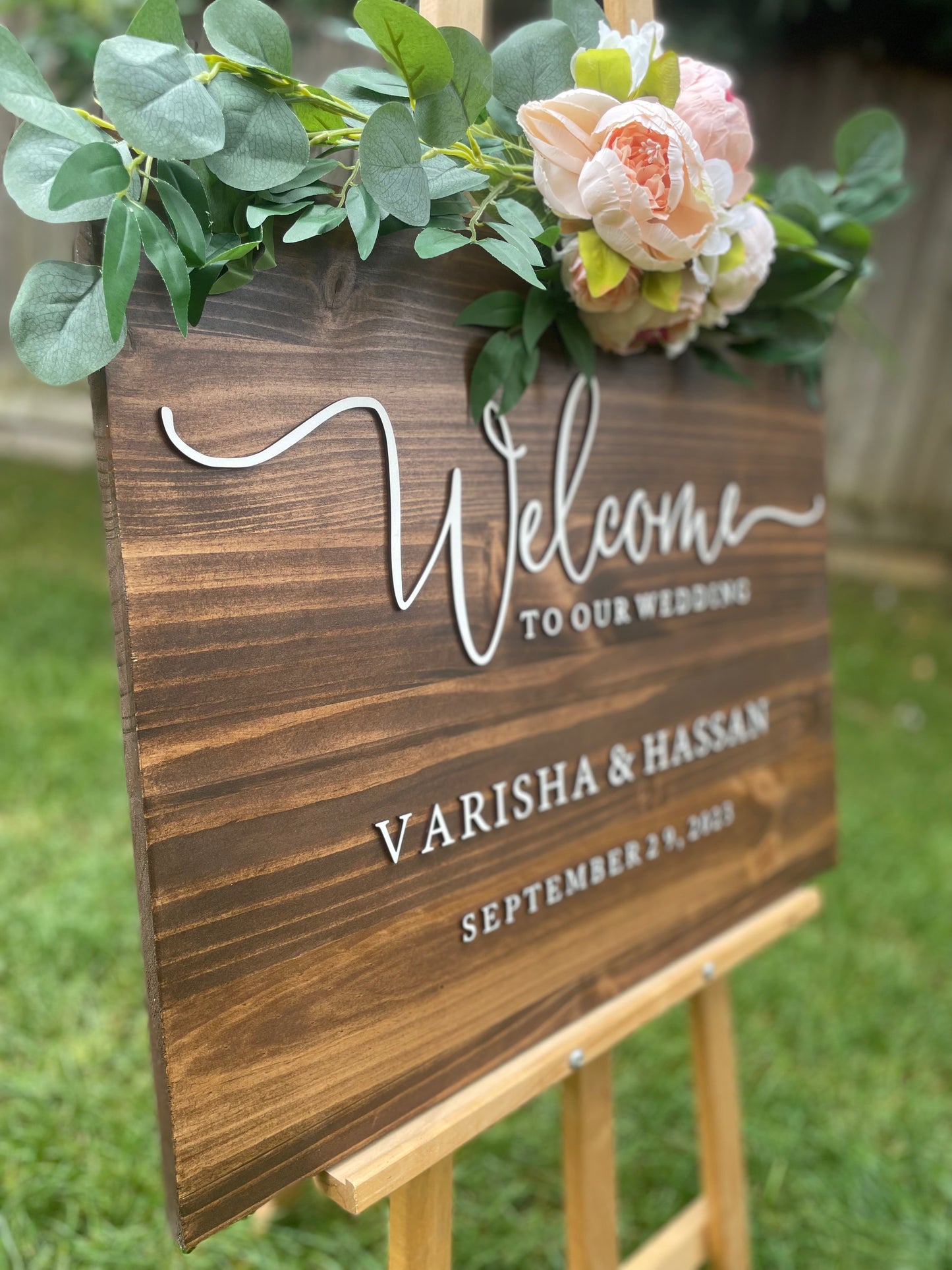 Wooden Wedding Sign