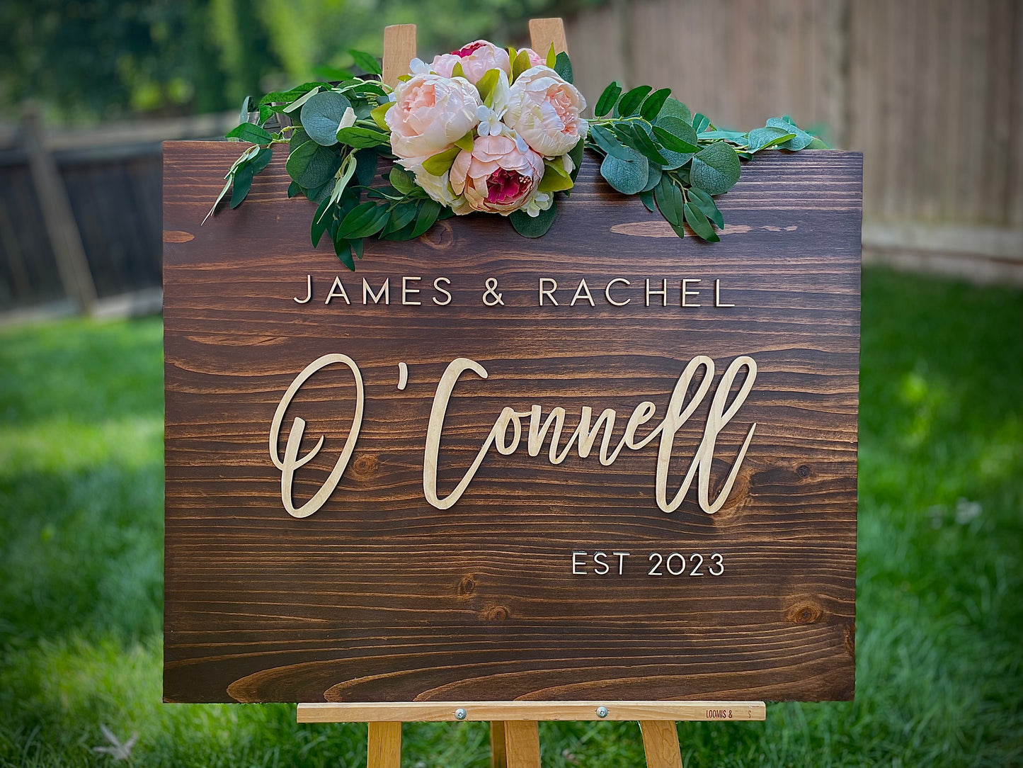 Wooden Wedding Sign
