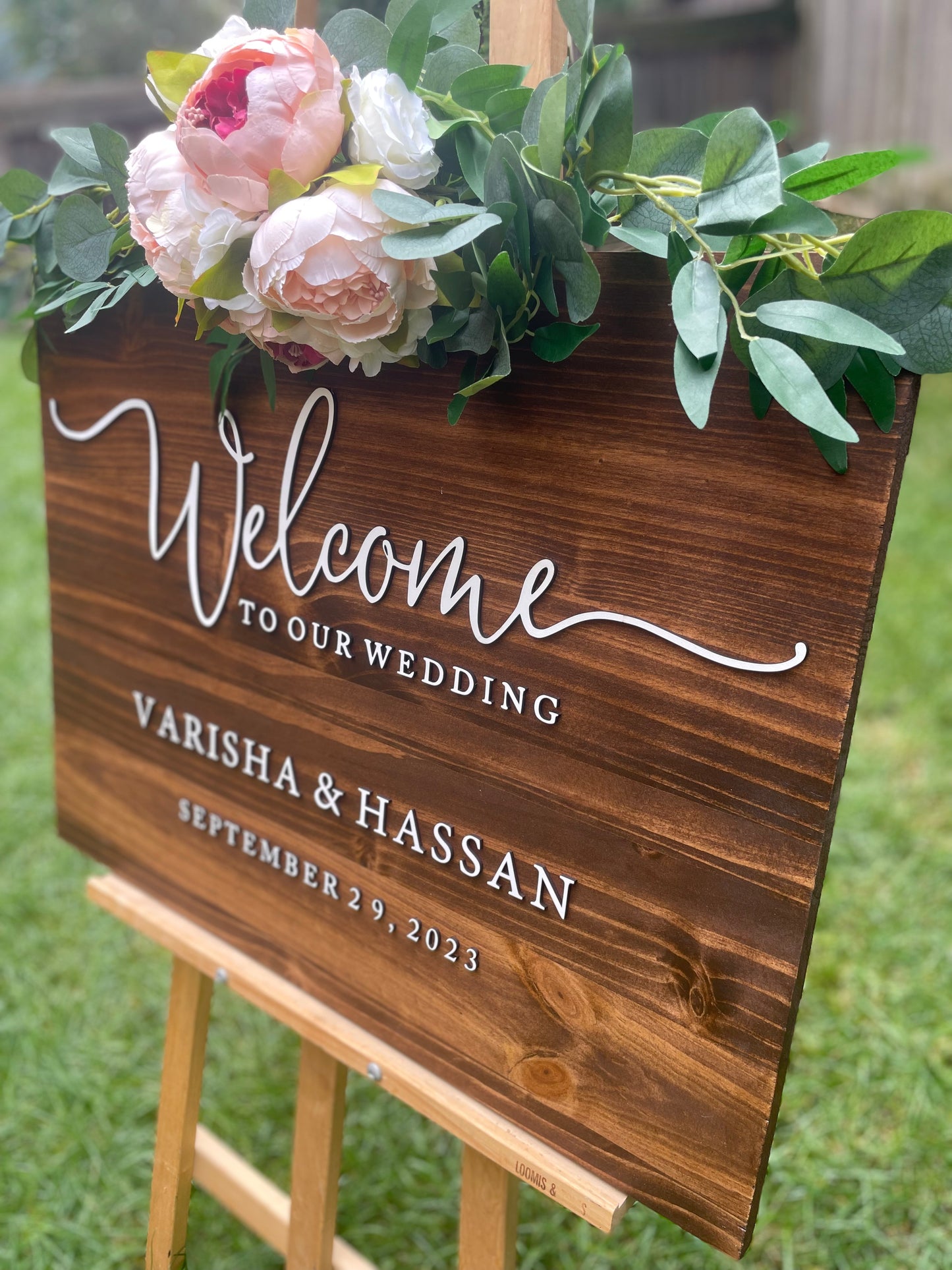 Wooden Wedding Sign