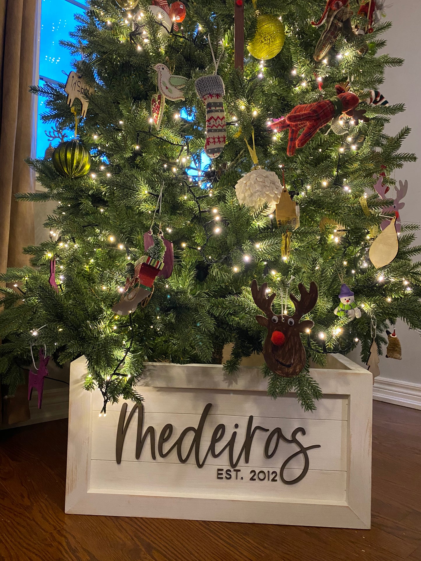 Christmas Tree Box with 3D lettering