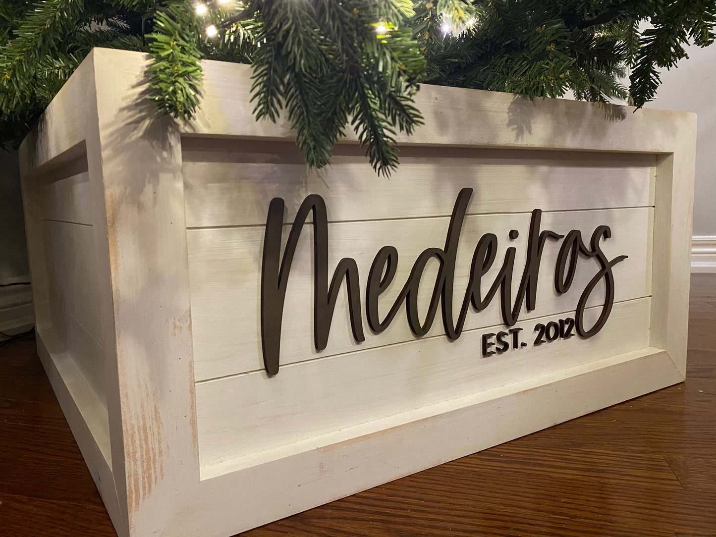 Christmas Tree Box with 3D lettering