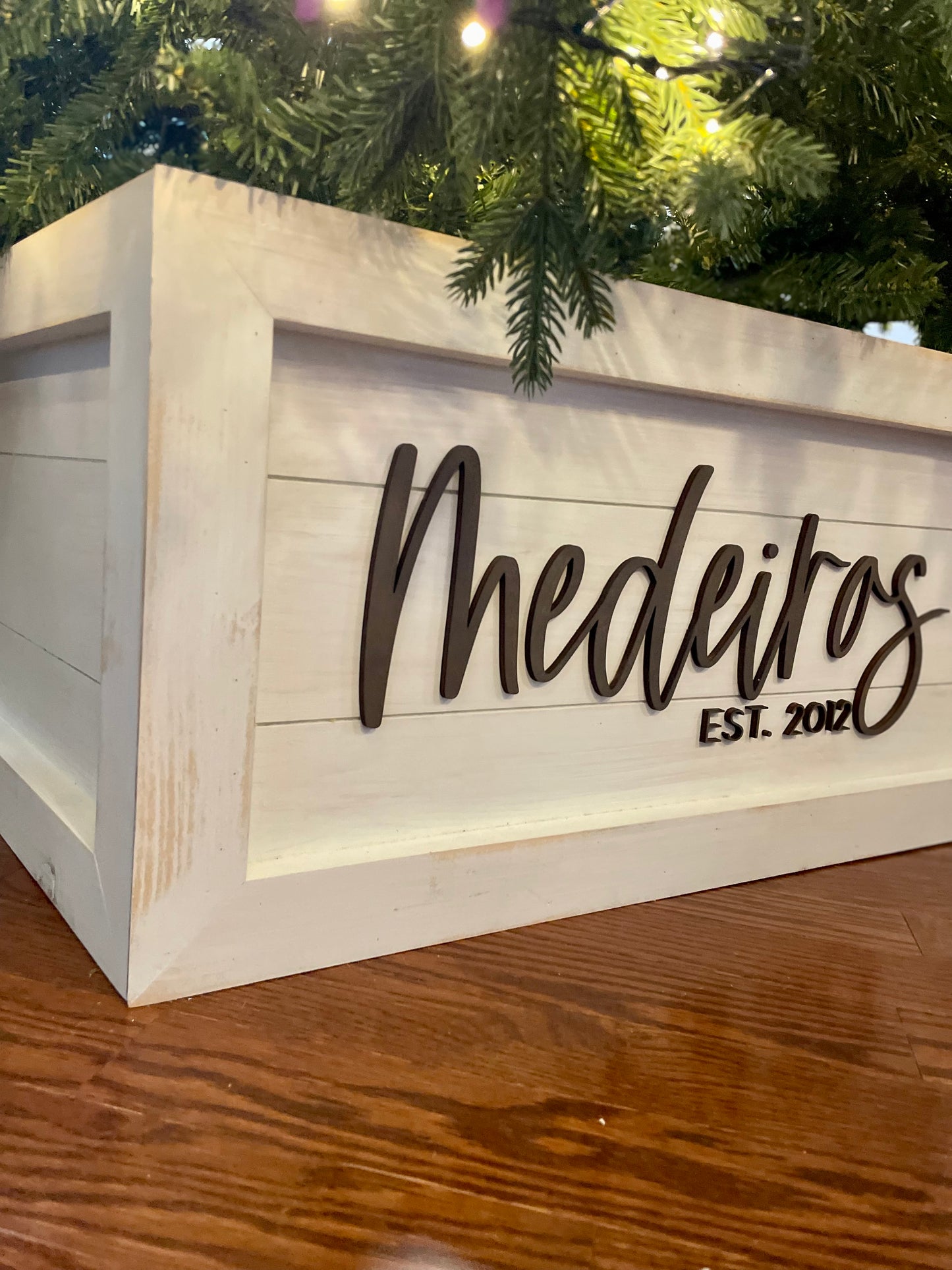Christmas Tree Box with 3D lettering