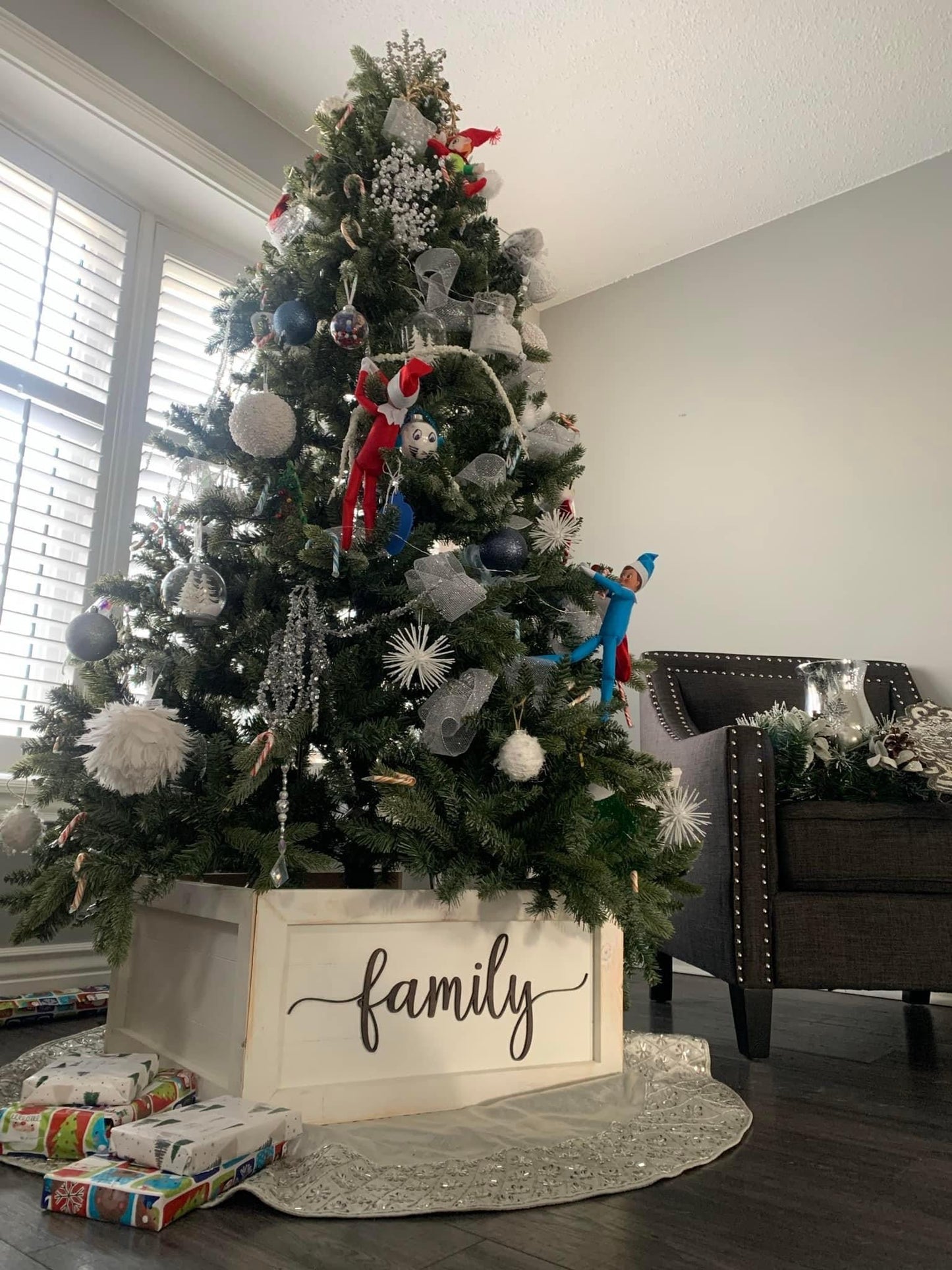 Christmas Tree Box with 3D lettering
