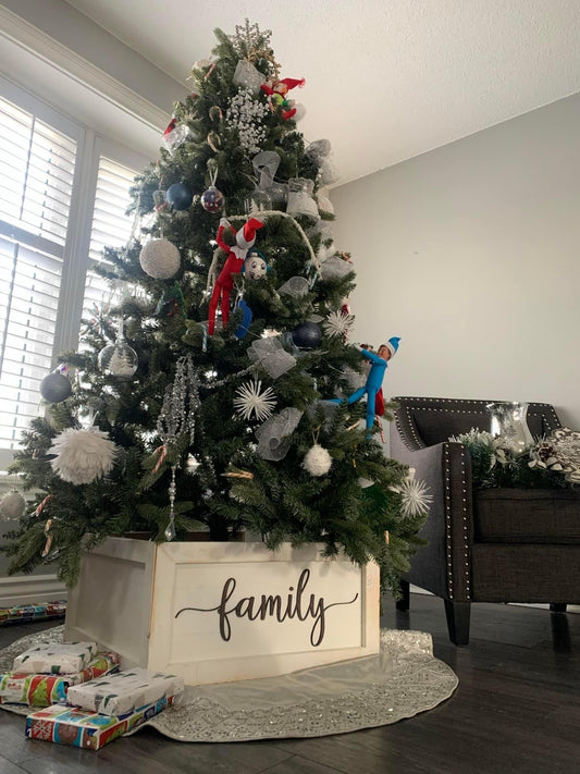 Christmas Tree Box with 3D lettering