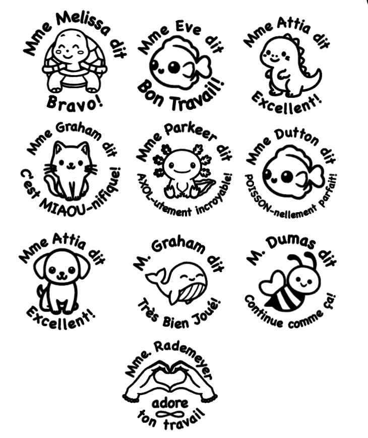Personalized Teacher Stamps