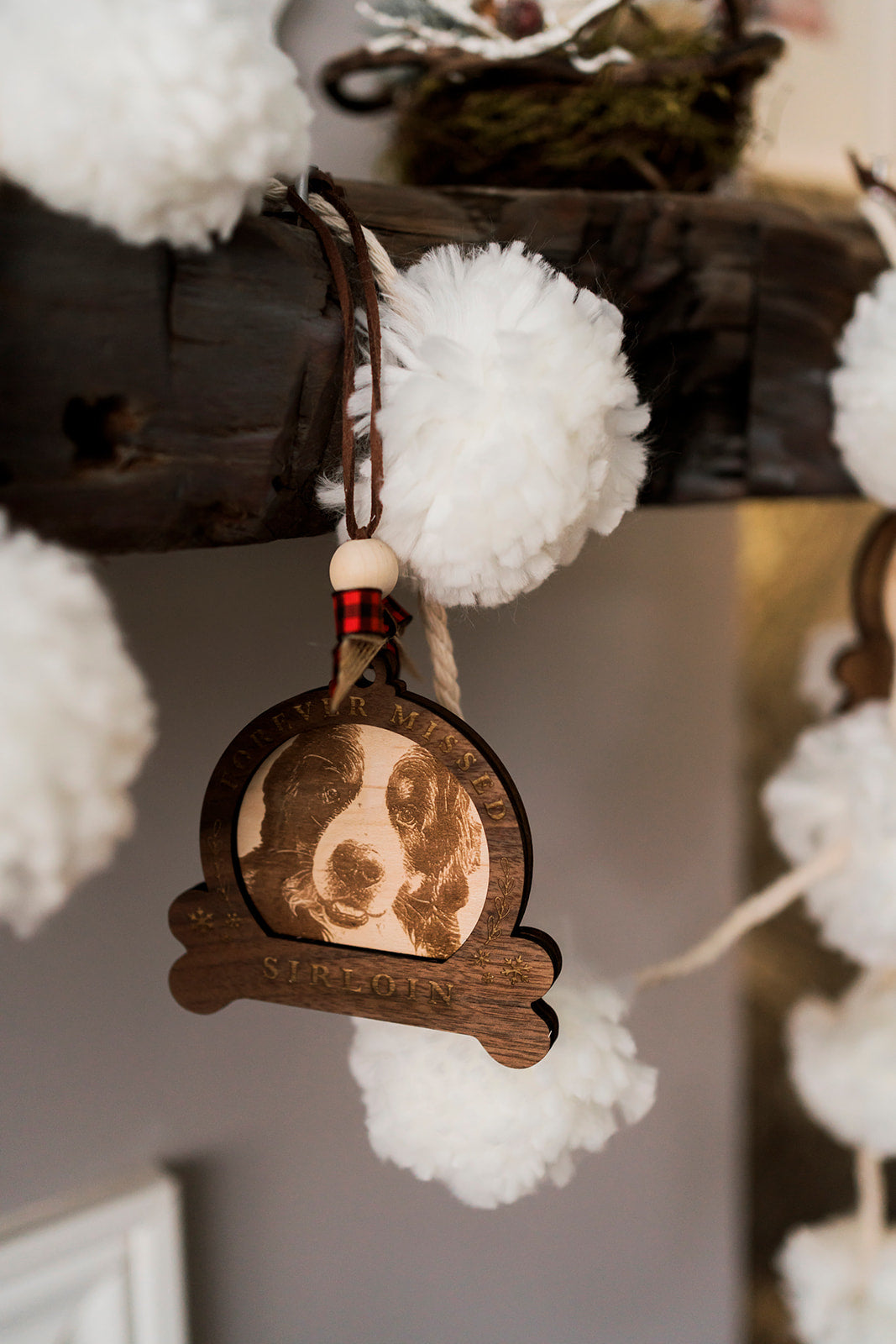 Personalized Engraved Dog Ornaments from Photo
