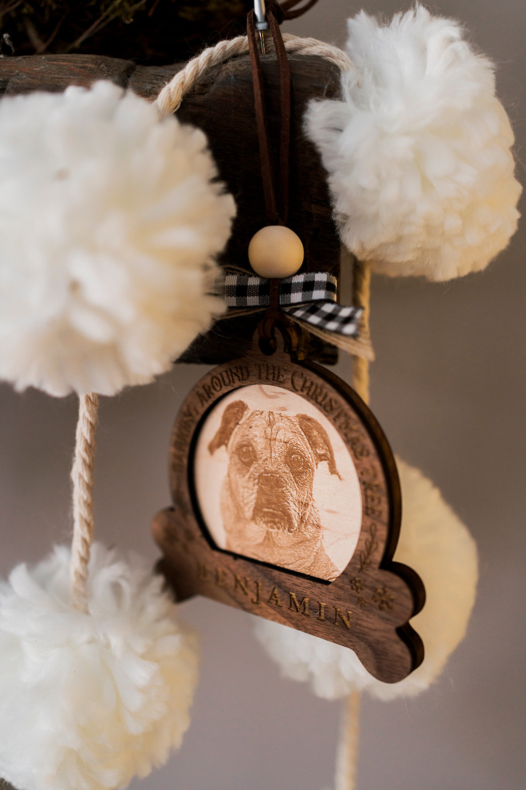 Personalized Engraved Dog Ornaments from Photo