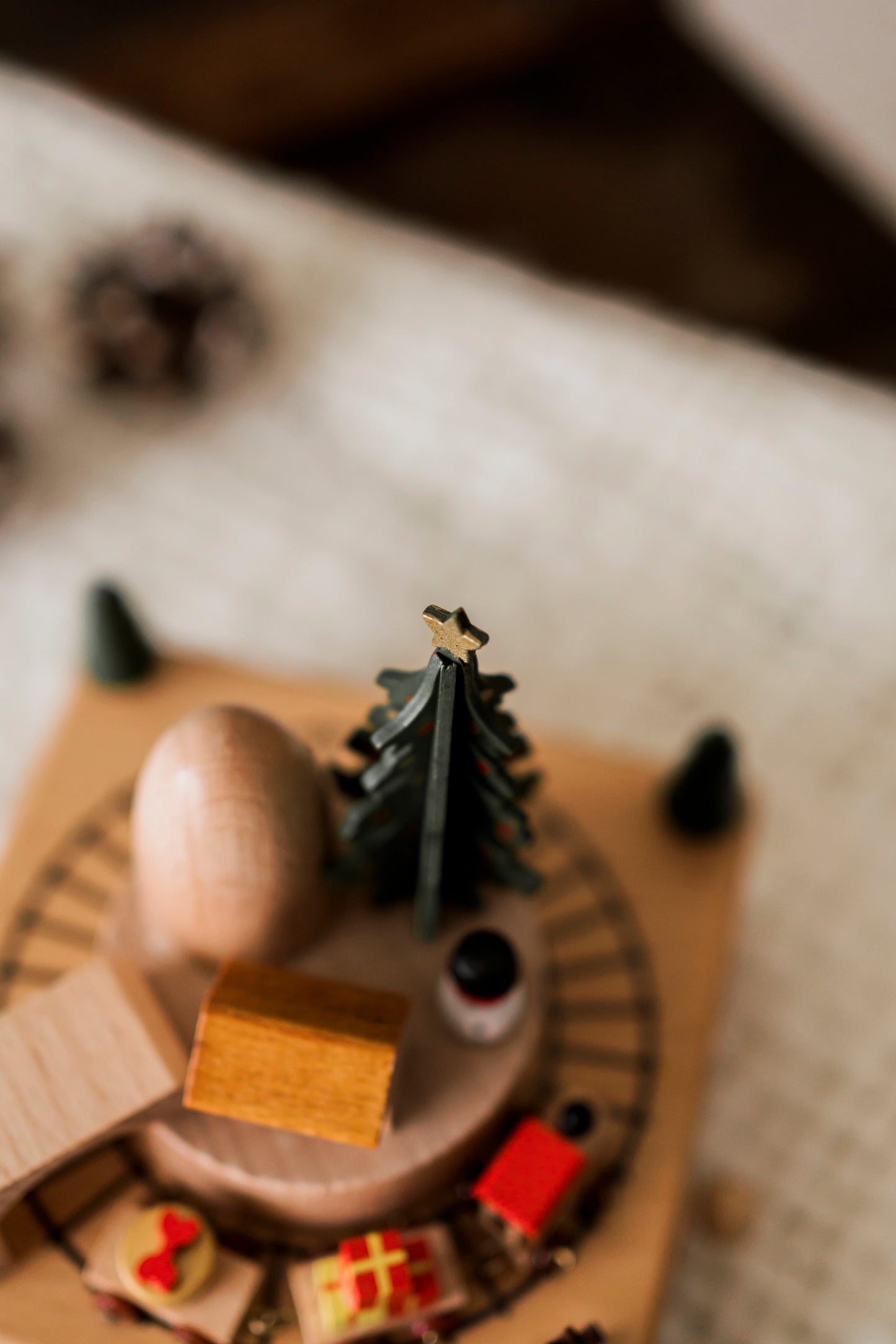 Personalized Engraved Rotating Train Music Box