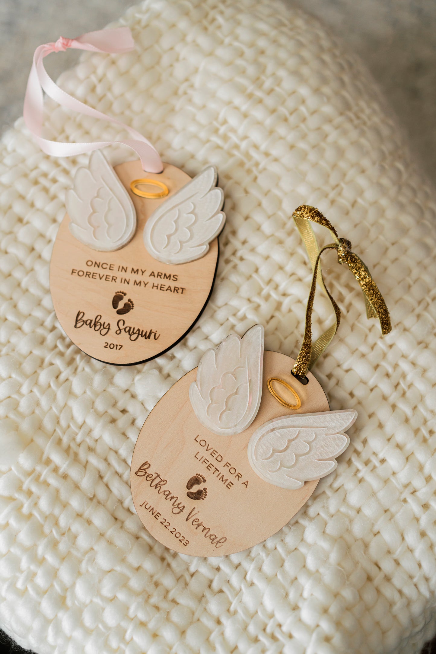 Baby Loss Ornament-Angel wings