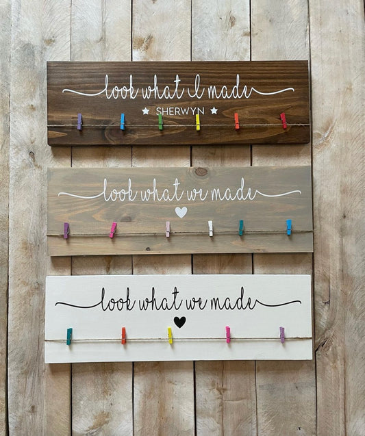 Look What I Made Art Display boards with clips