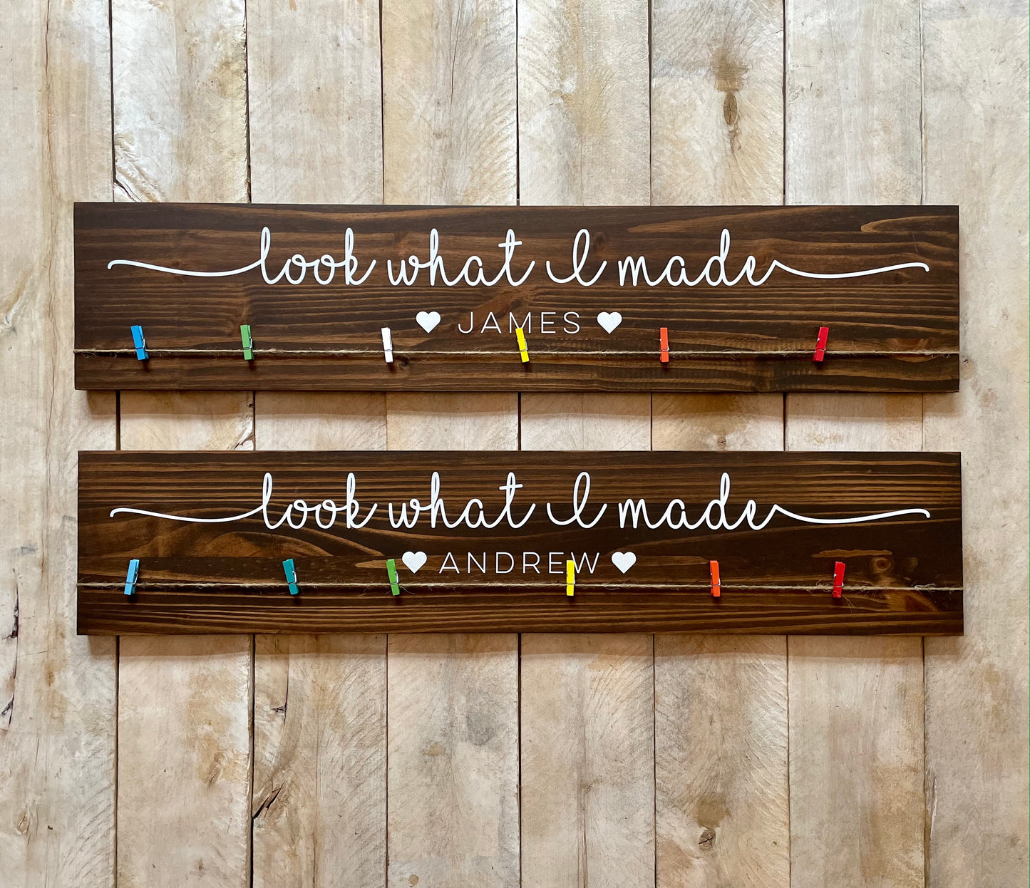 Look What I Made Art Display boards with clips