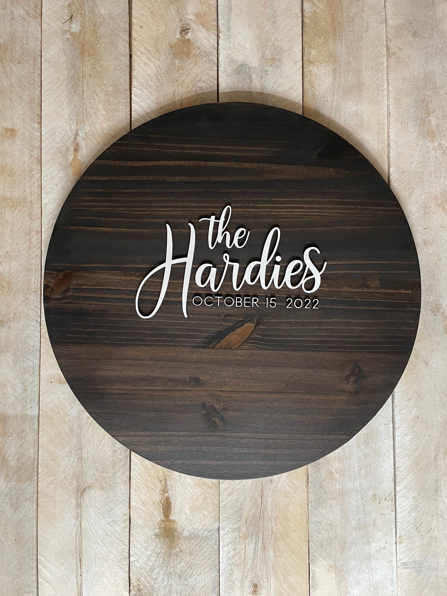 Wedding Guest Book Alternative Wood Round