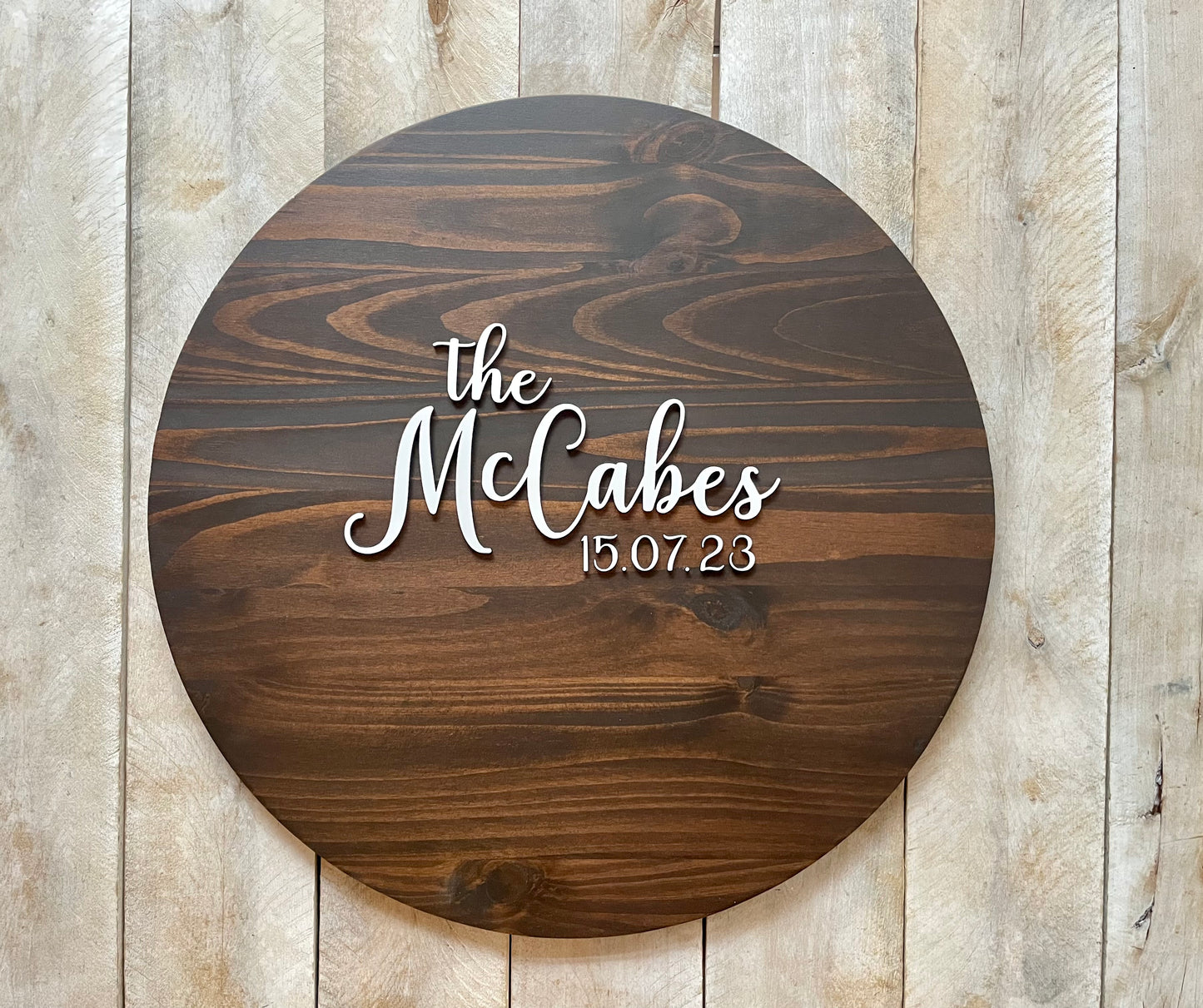 Wedding Guest Book Alternative Wood Round