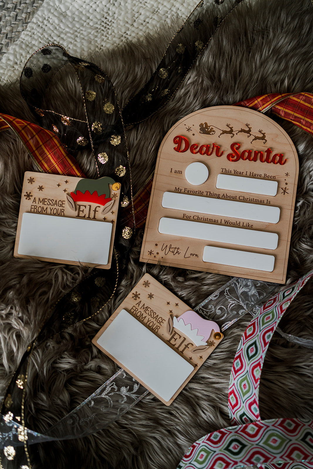 Dear Santa Christmas Wishlist Washable Board