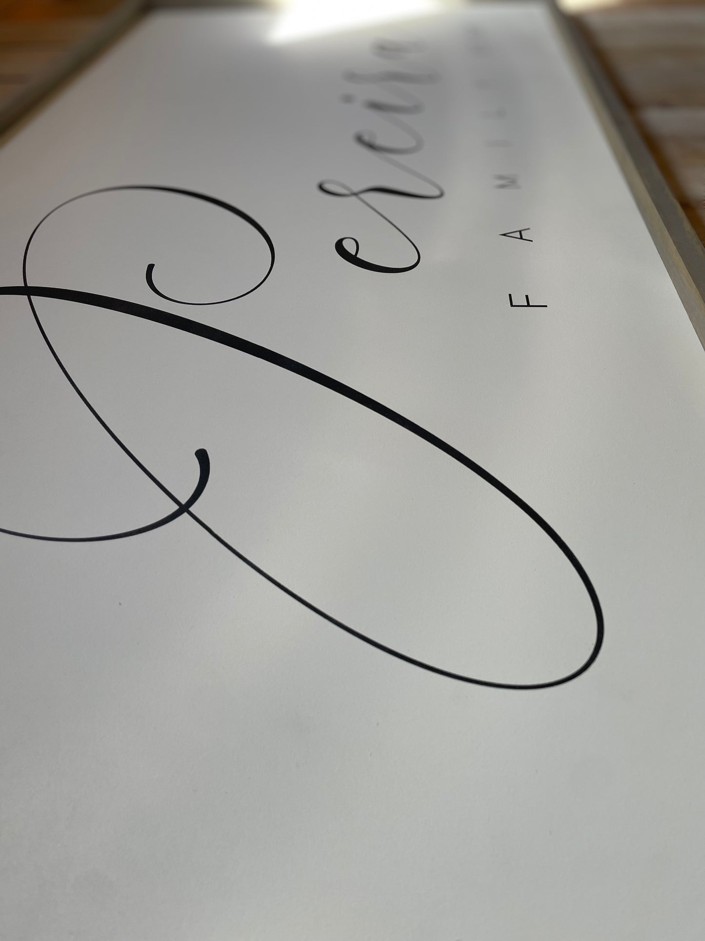 Personalized Family Name Framed sign