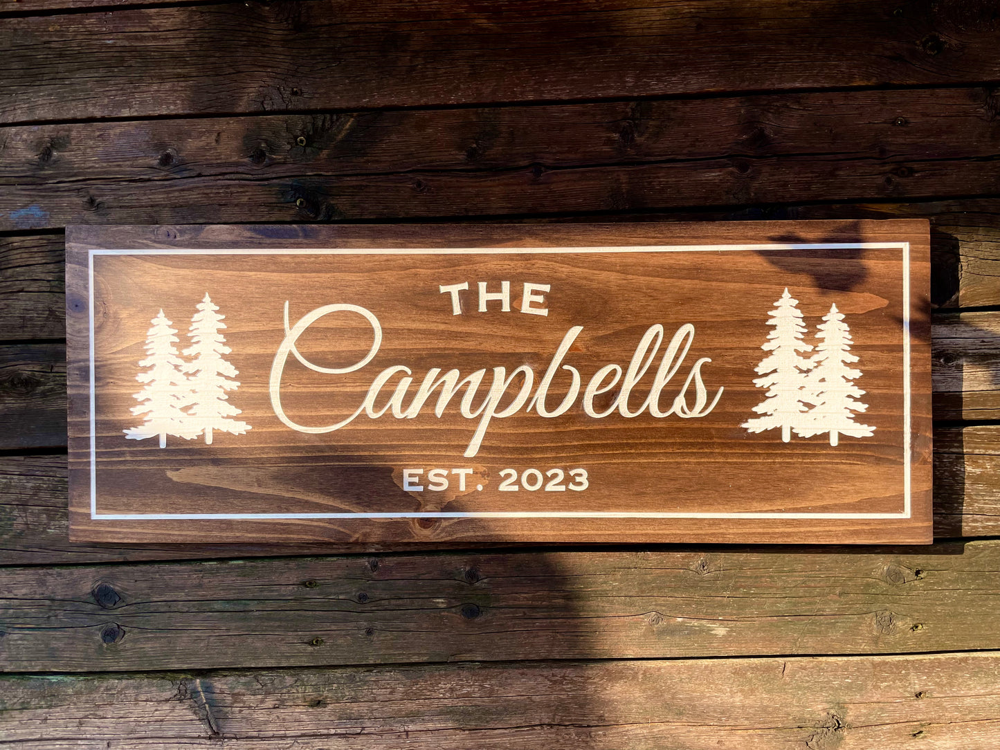 Personalized Engraved Cottage Sign