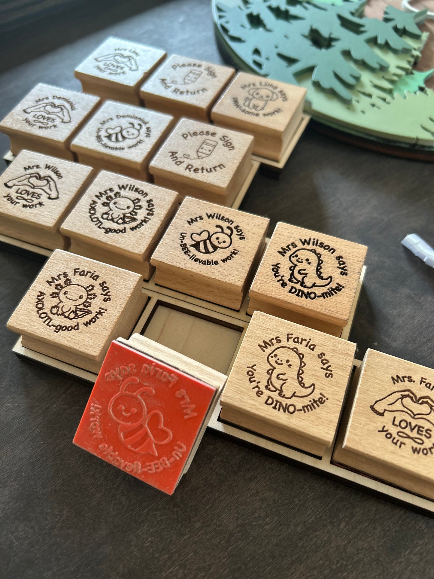 Personalized Teacher Stamps