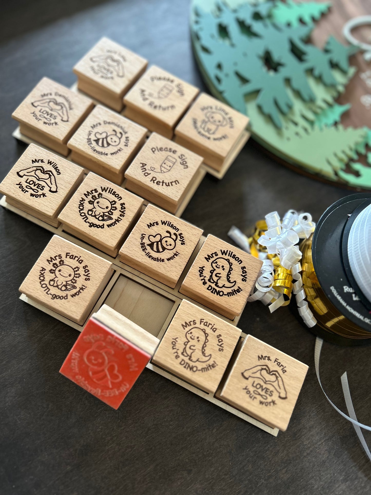 Personalized Teacher Stamps