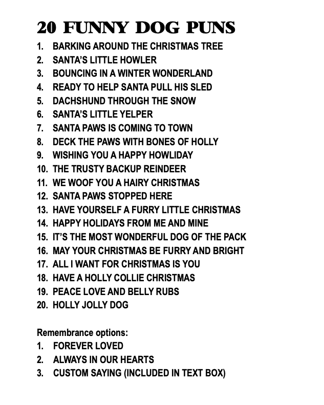 Personalized Dog Ornament