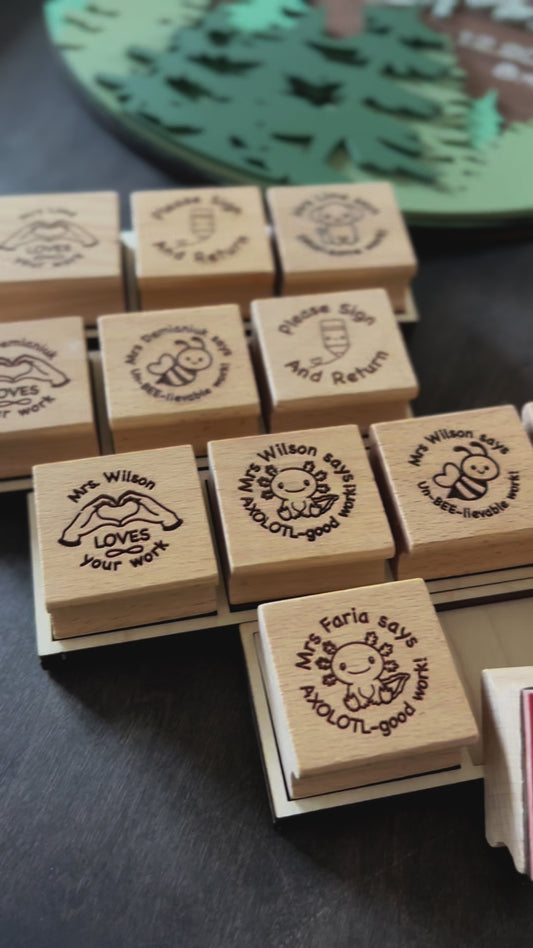 Personalized Teacher Stamps