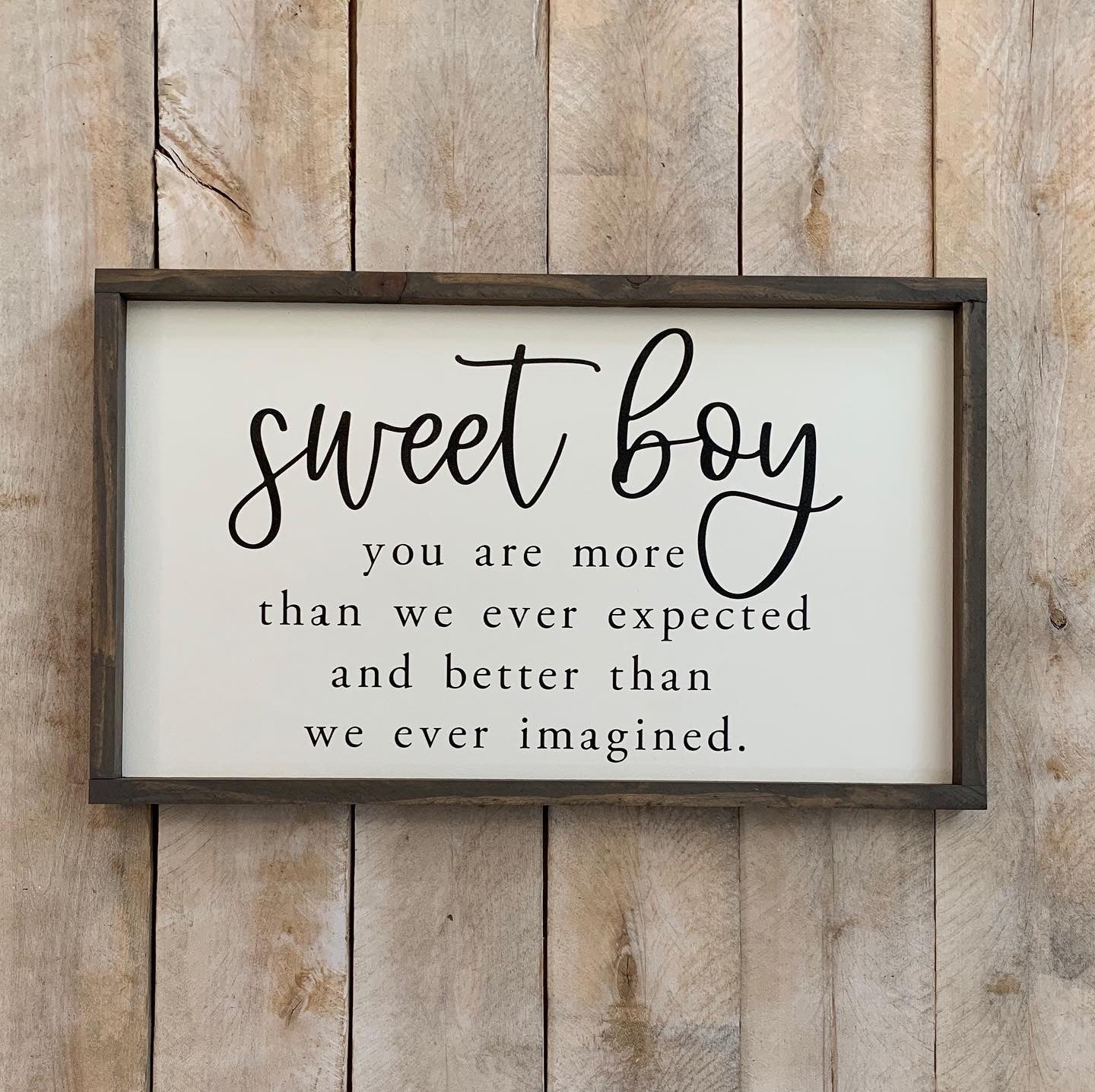 Sweet Boy Nursery/Bedroom Sign