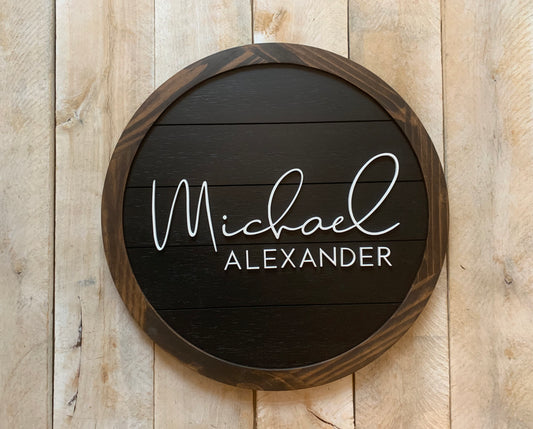 Michael Design 3D Framed Name sign